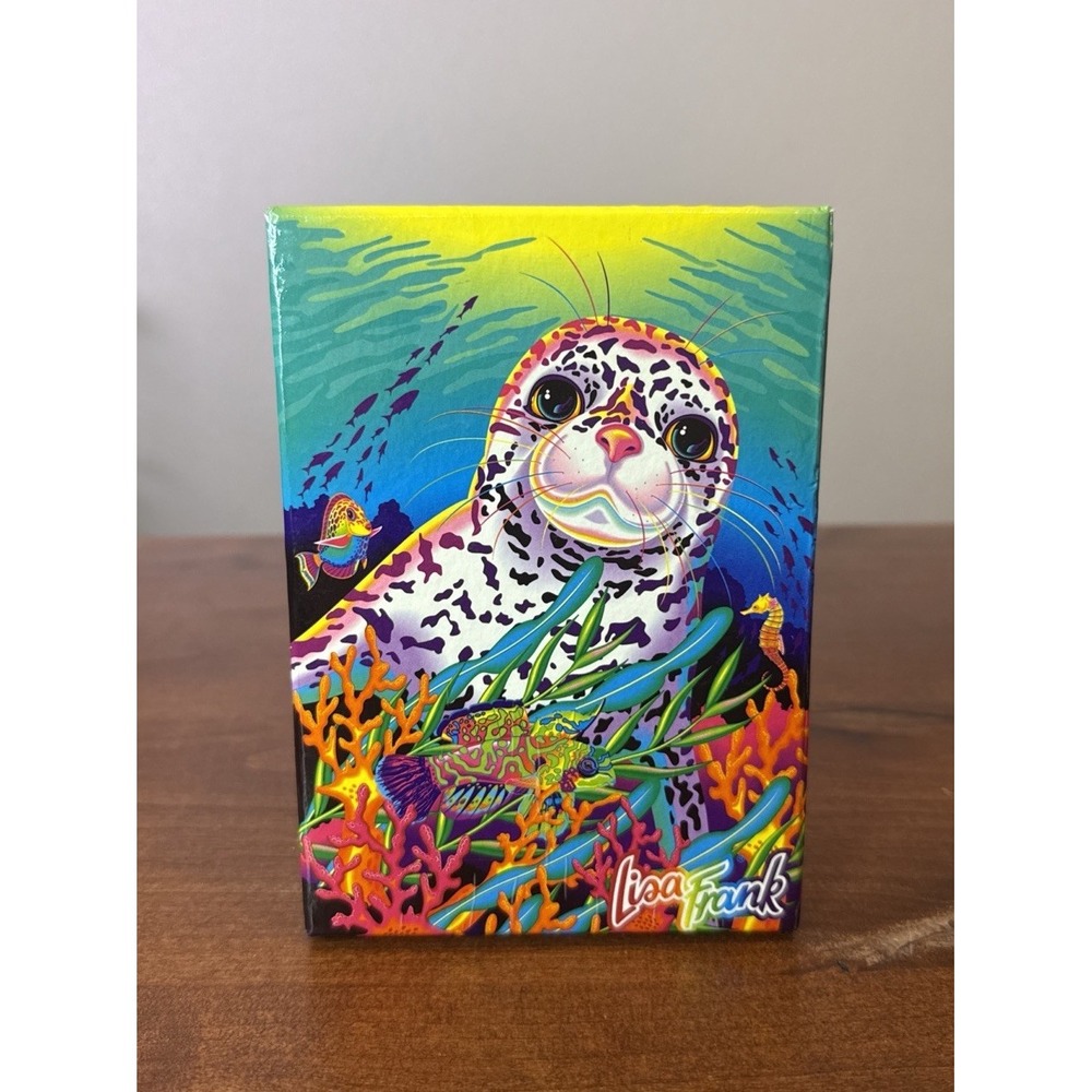 Vintage Lisa Frank Rainbow Skeeter Seal - Cool Crystals Bead Box - NOS RARE